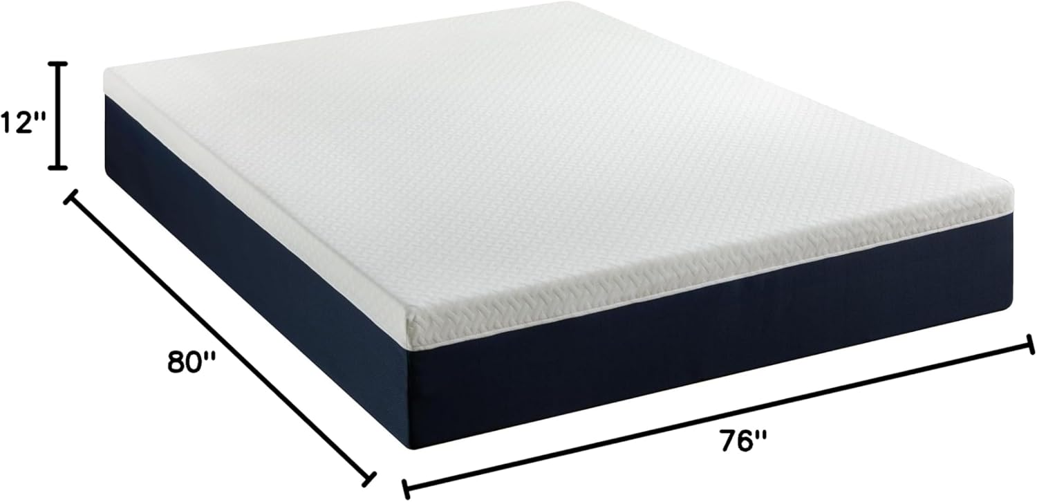 ZINUS 12 Inch King Hybrid Mattress - Cooling Comfort, Medium Firm, Fiberglass Free, Motion Isolation