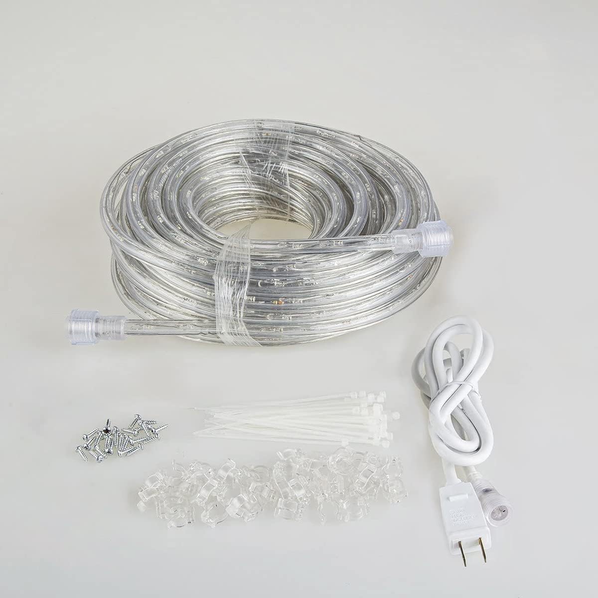 Skiennix 50ft LED Rope Lights - 540 Warm White LEDs, Waterproof & Connectable for Indoor/Outdoor Use