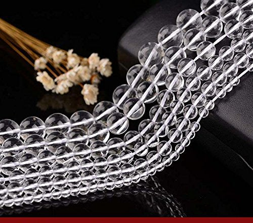 Natural Clear Transparent Crystal Round Loose Beads 4mm for Jewelry Making