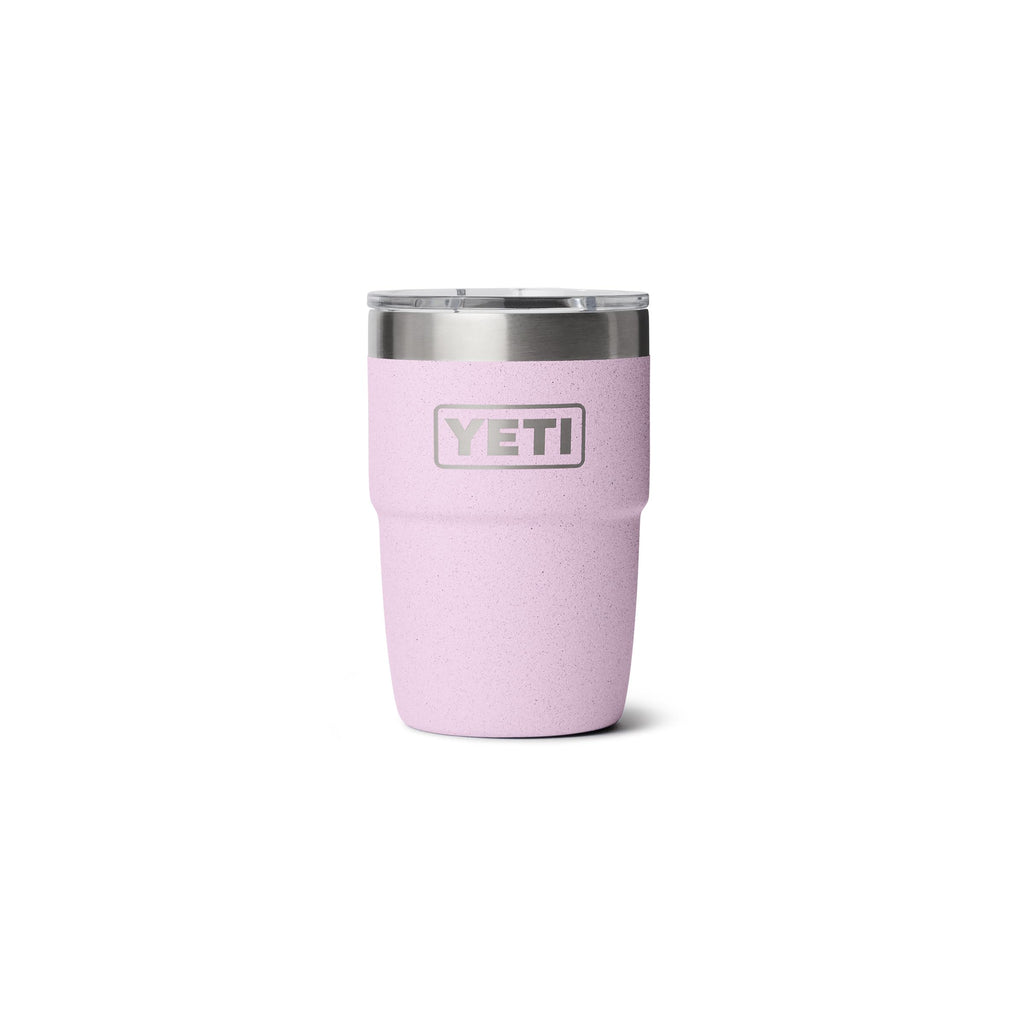YETI Rambler 8 oz Insulated Coffee Mug with Lid - Stackable Double-Wall Vacuum Insulated Cup - DuraSip Ceramic Lining - Barista-Friendly Design - Stainless Steel - Dishwasher Safe, Cherry Blossom