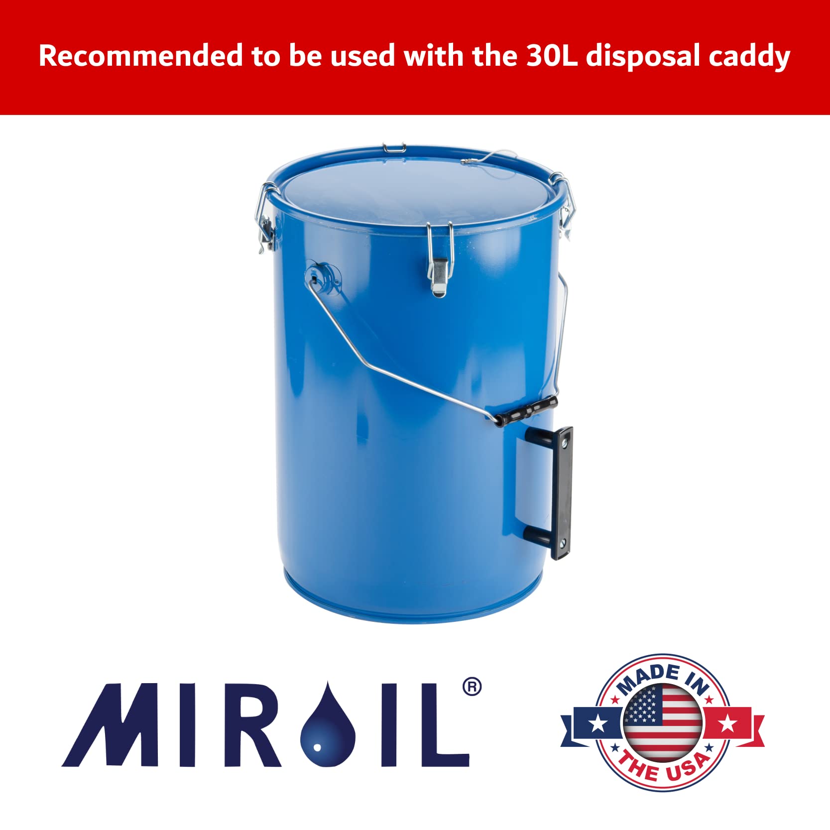 MirOil CONE2B Fryer Filter Bag & Frame Combo Set – Durable Reusable Strainer Bag and Metal Support Frame for Commercial Kitchen Use - Compatible with MirOil Blue Oil Caddy - Model #30L