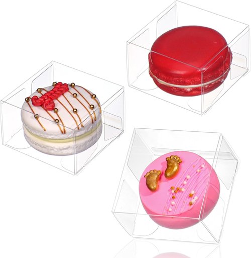 50Pcs Single Chocolate Boxes - Perfect for Macarons, Brownies & Treats | Ideal for Weddings & Parties