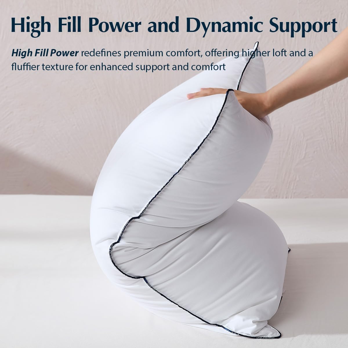 Pacific Coast Goose Down Pillows - Luxury Hotel Quality for All Sleep Positions | Medium Standard Size Set of 2