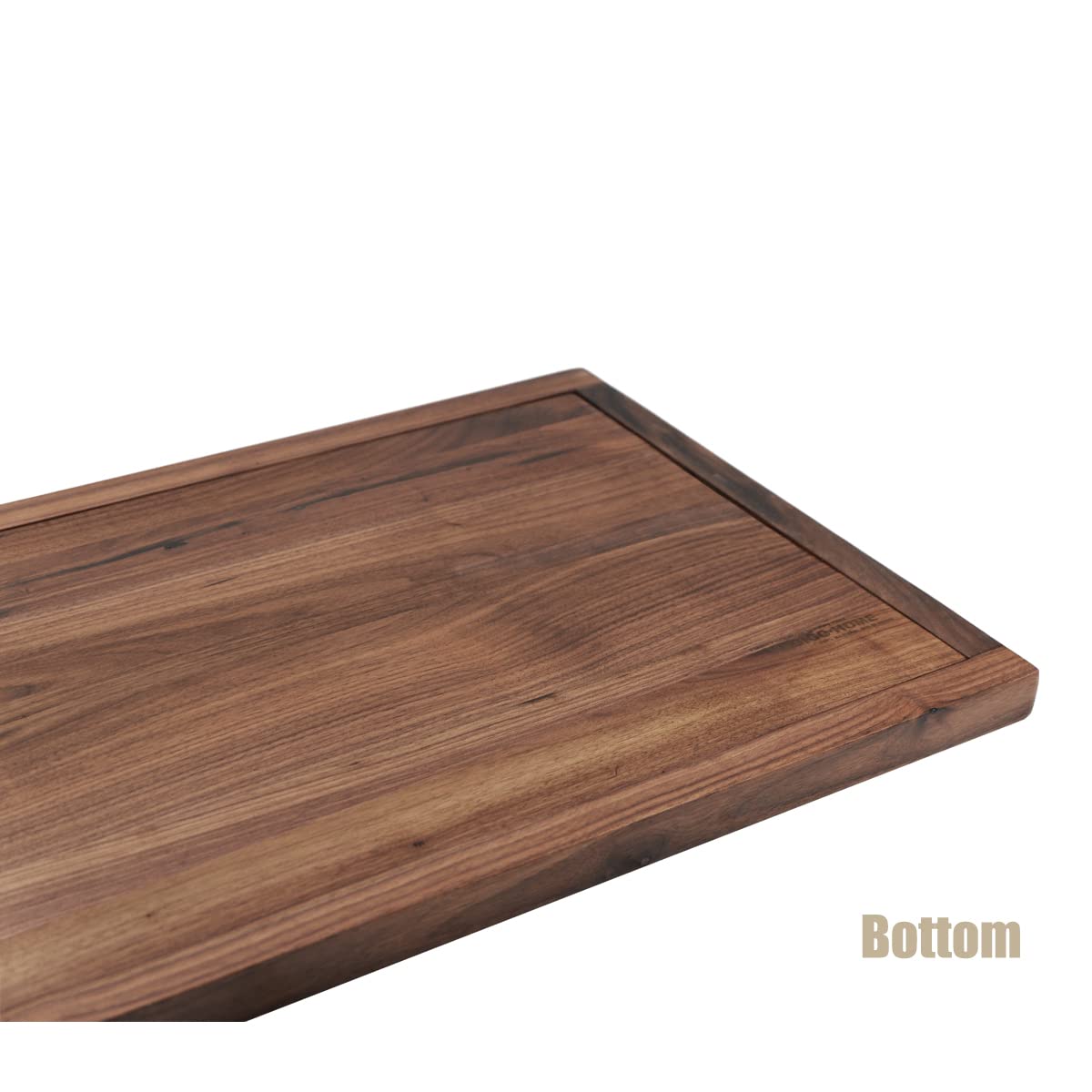 MAGIGO 36 x 12 Inches Large Rectangle Black Walnut Wood Ottoman Tray, Serve Tea, Coffee Classic Wooden Decorative Walnut Serving Tray