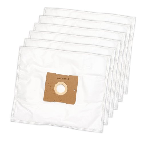 Simplicity Vacuums SZH-6 Jill Canister Vacuum Replacement Bags with Certified Hepa Media, Fits with Simplicity Jill, Jack, and Snap Bagged Vacuum Canister Models, Type Z Bags, 6-pack Set