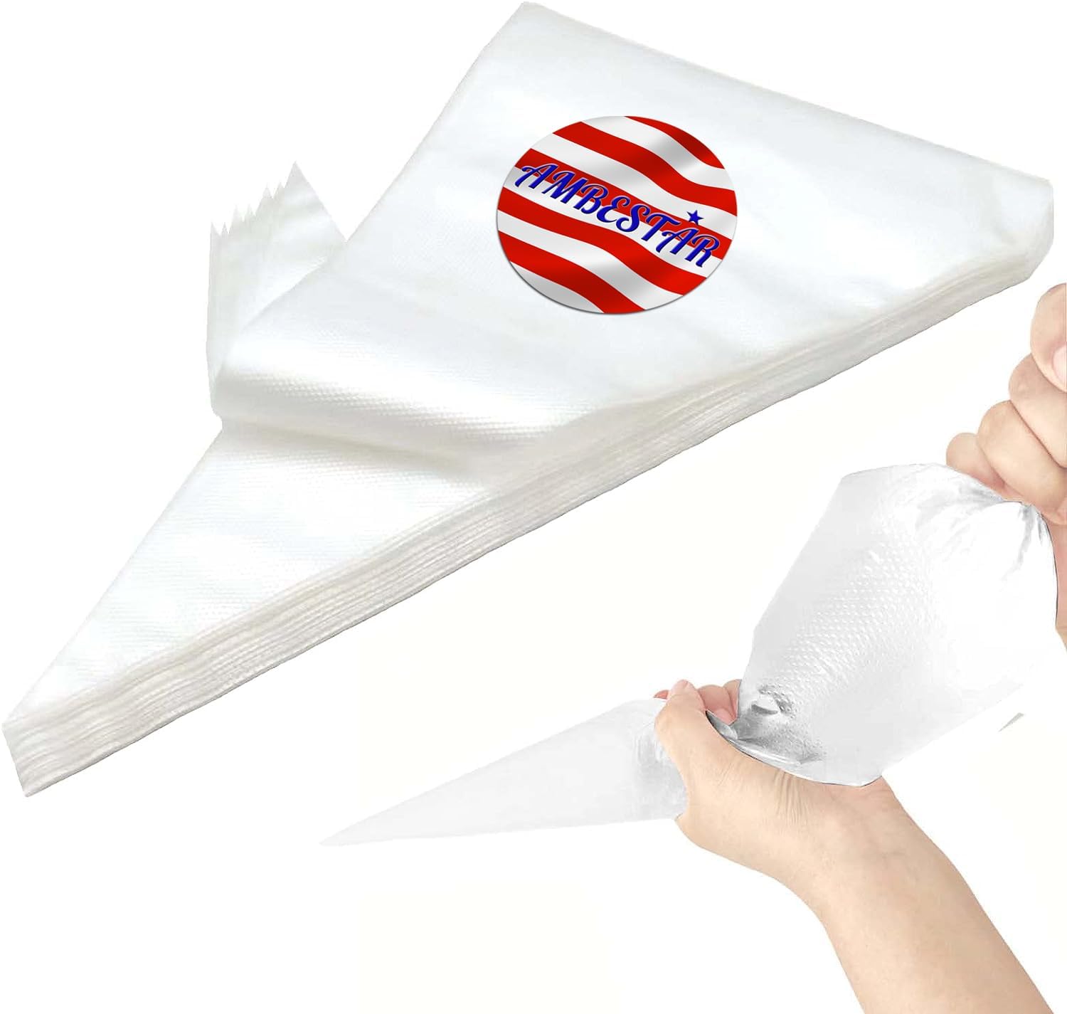 Skiennix 18-Inch Tipless Piping Bags - Extra Thick Anti-Burst for Royal Icing & Buttercream Decorating