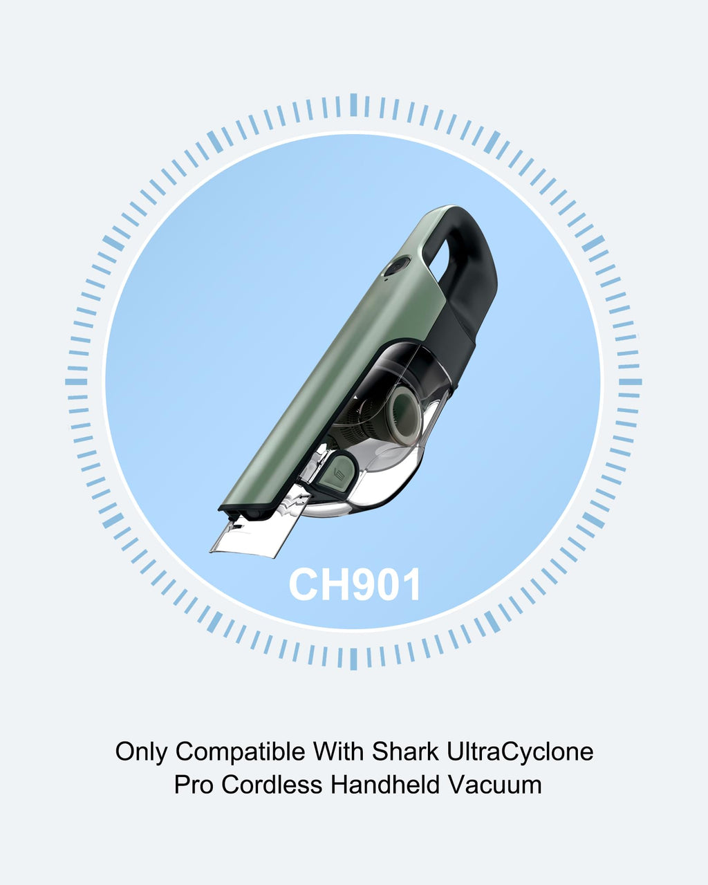 VHBW 9.6V 0.5A Charger Compatible with Shark CH901 Ultra Cyclone Pro Cordless Handheld Vacuum, Model XCHRGCH901 DK12-096045A-U ZD006C096050USE [Not for Shark CH950 13.3V]