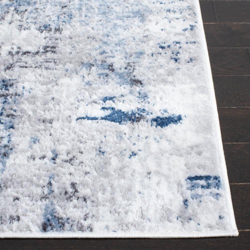 SAFAVIEH Amelia 700 Collection Accent Rug - 2'2" x 4', Grey & Light Blue, Contemporary Design, Stain Resistant, Ideal for High Traffic Areas in Hallway, Bathroom & Home Office (ALA777G-24)