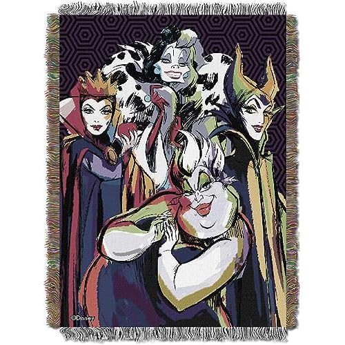 NORTHWEST Villains Woven Tapestry Throw Blanket, 48" x 60", Villainous Group