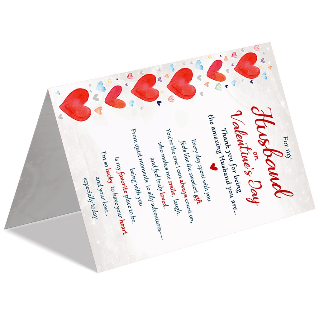 Beixian Valentines Day Cards Gifts for Husband from Wife, Funny Husband Valentines Day Card Gift for Him-8x5.3 Inches, Double-Sided