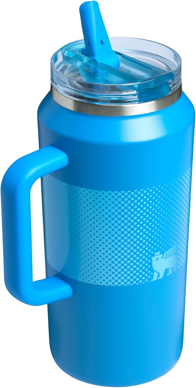 STANLEY Quencher ProTour Tumbler - 64 oz Leakproof Insulated Cup with Built-In Straw & Handle | Azure Fade