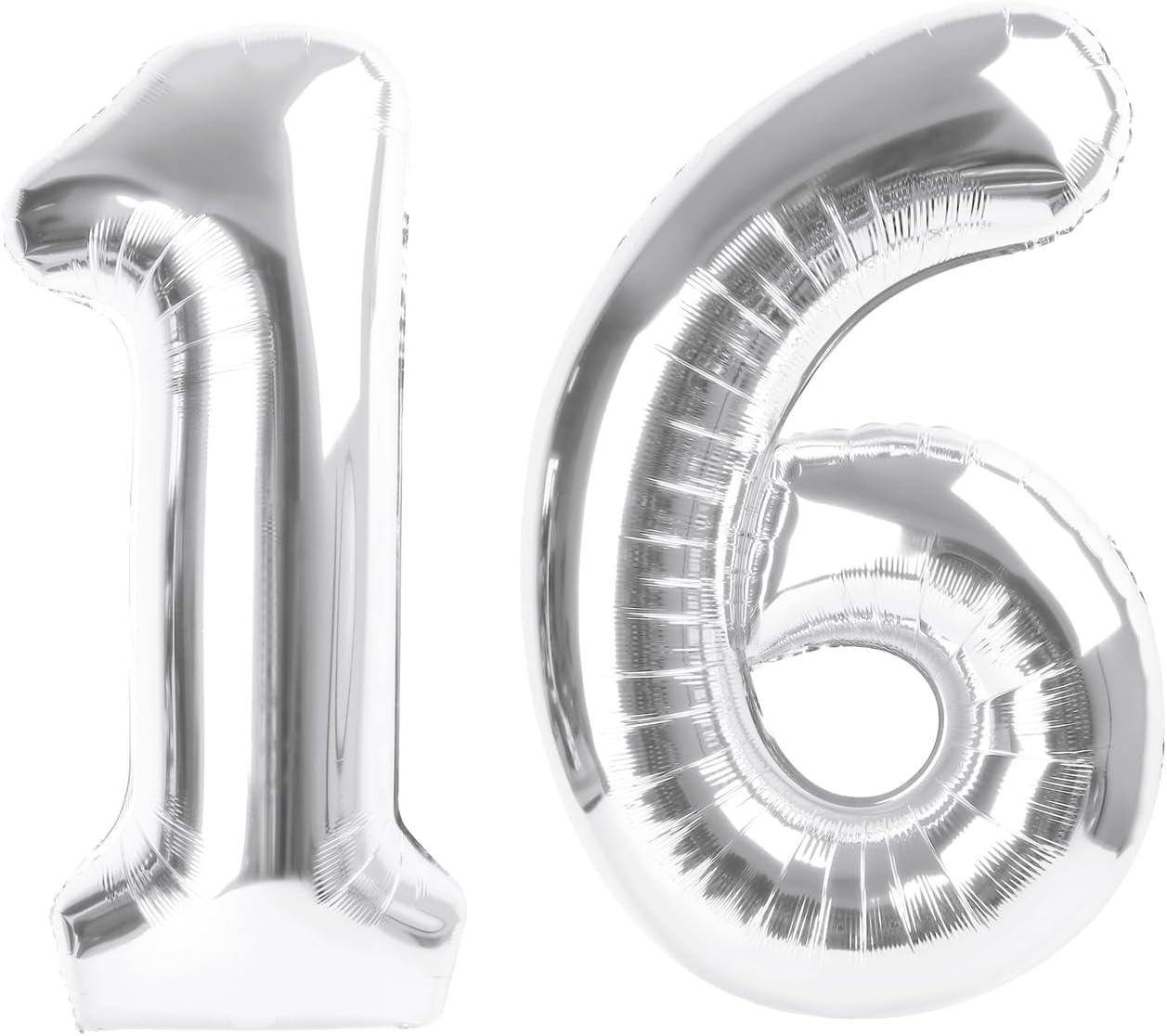 Skiennix 40-Inch Silver Balloon Number - Perfect Sweet 16 Birthday Decorations for Memorable Photo Shoots