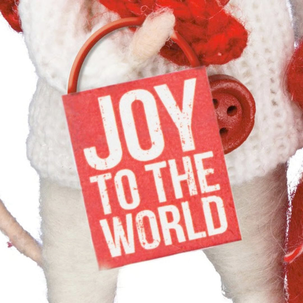 Primitives by Kathy Mouse with Tiny Joy to The World Sign
