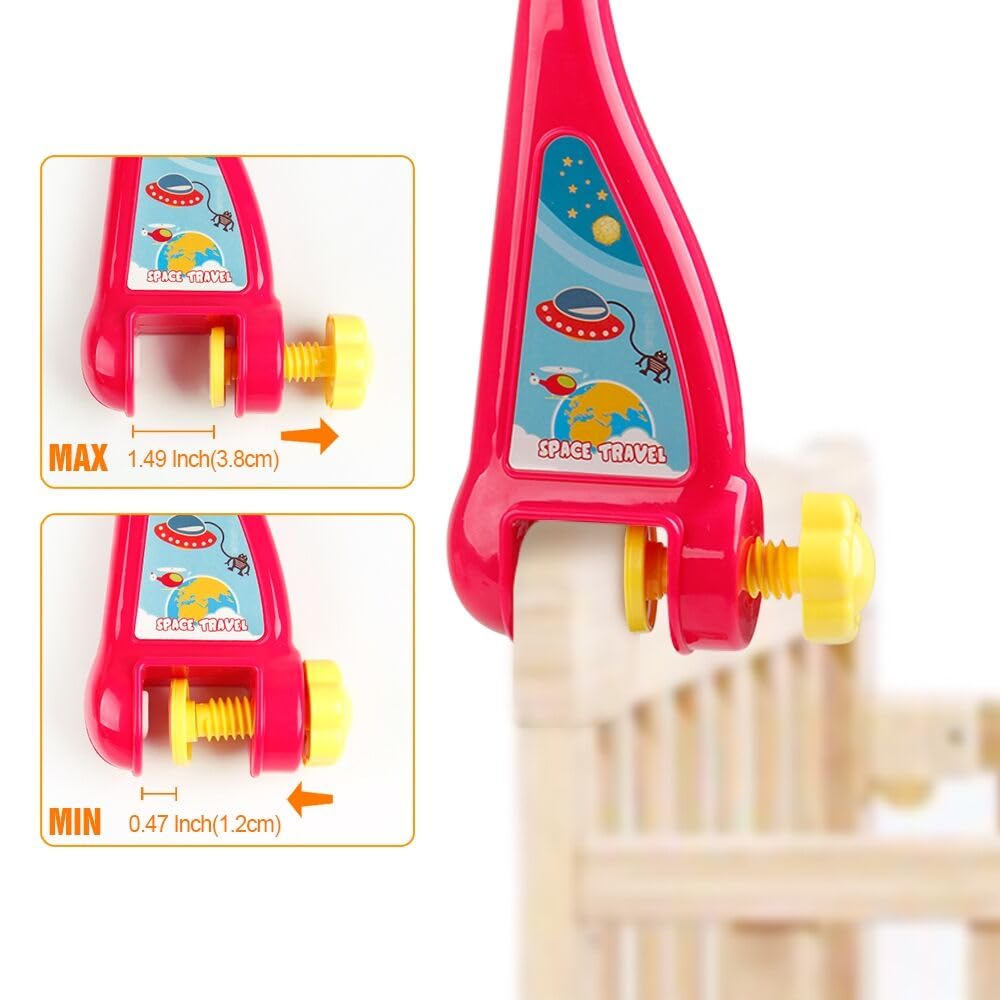 Mini Tudou Musical Baby Crib Mobile - Lights, Music & Star Projector | Remote Control with 108 Melodies