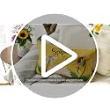 Hello Sunshine Daisy Sunflower Throw Pillow Cover - 12x20 Inch