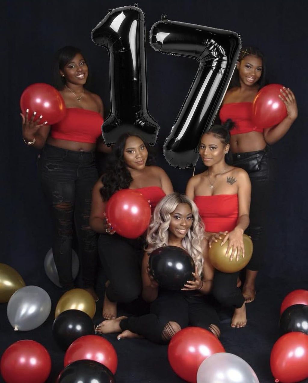 Number 16 Balloon by [Brand Name] - 40 Inch Black Number Balloon for Birthdays & Anniversaries