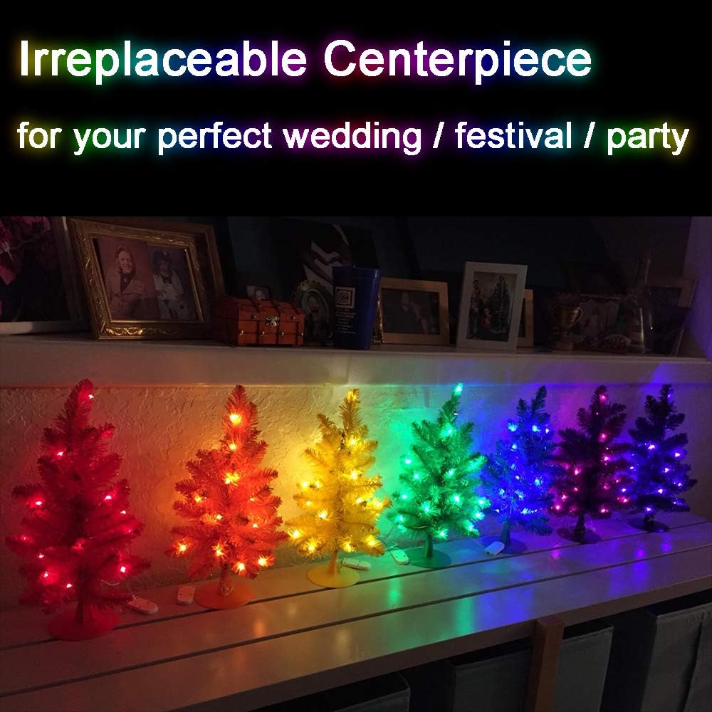 SunKite LED Fairy String Lights - 20 Waterproof Lights on 6.6 Ft Silver Copper Wire | 16 Color Options for Weddings & Parties