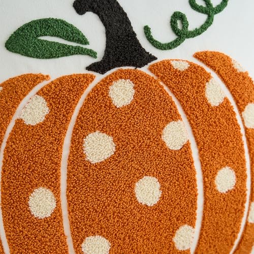 Fall Pumpkins Decorative Pillow Cover 18x18 Inch - Orange