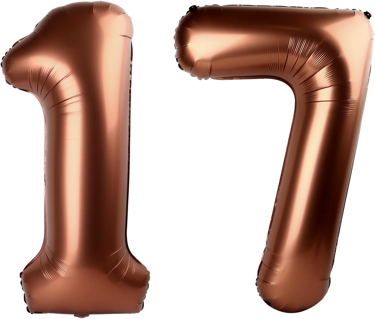 Number 17 Balloon - Dark Brown 40 Inch | Perfect for 17th Birthday Decorations & Party Supplies