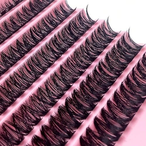 60D Lash Clusters D Curl Wispy Individual Eyelash Extensions Tray