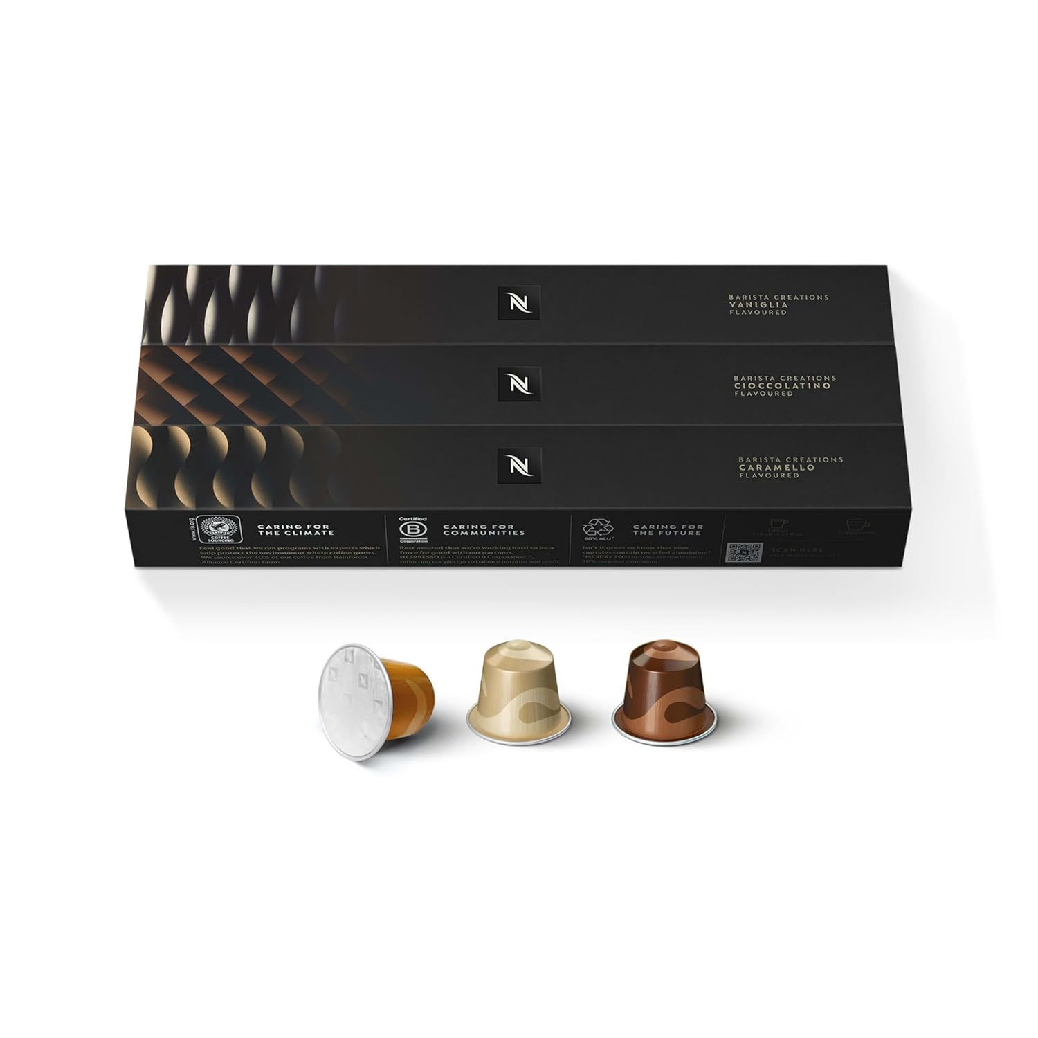 Nespresso Barista Flavored Espresso Capsules - Medium Roast Coffee Pods, 30 Count