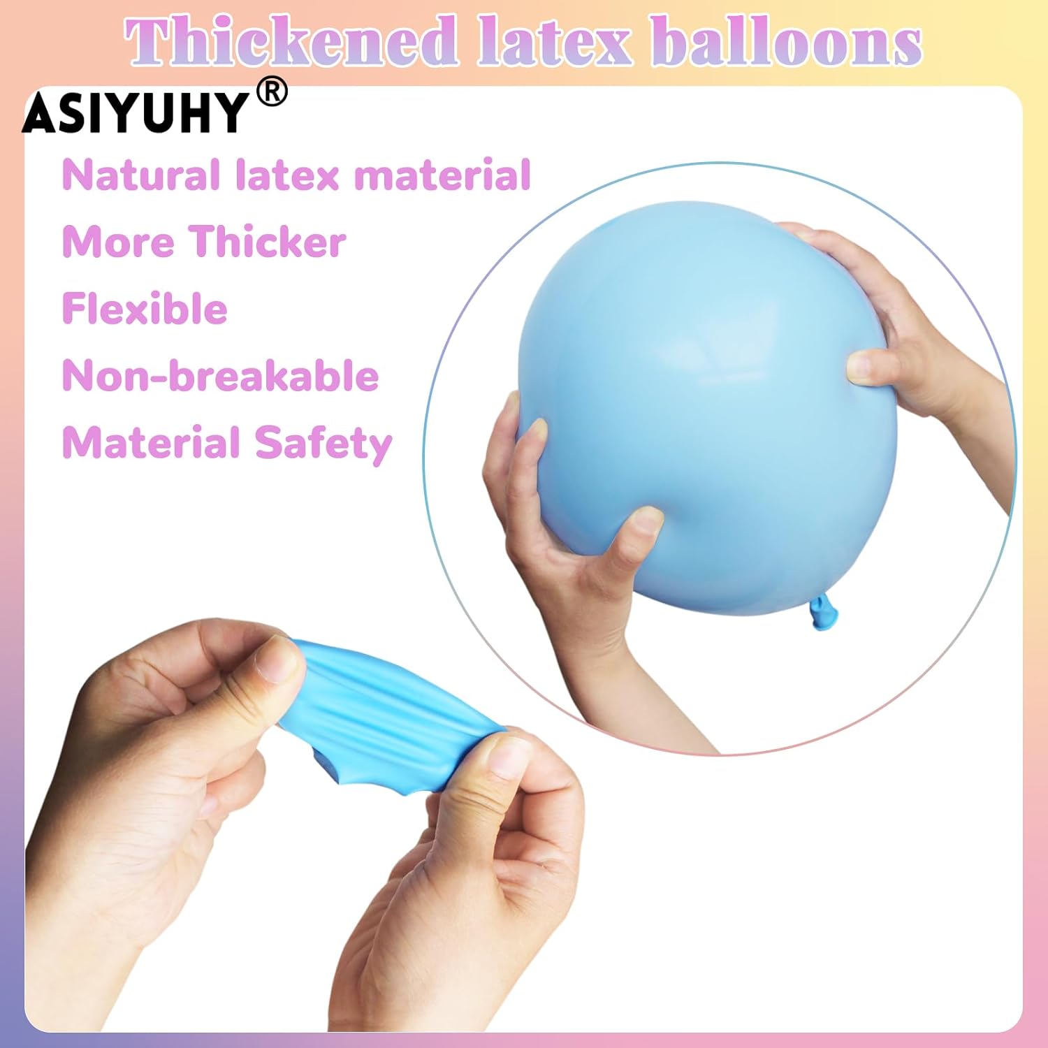 Pastel Balloons 100 Pack - 12 Inch Latex Balloons for Birthday, Baby Shower & Wedding Decor