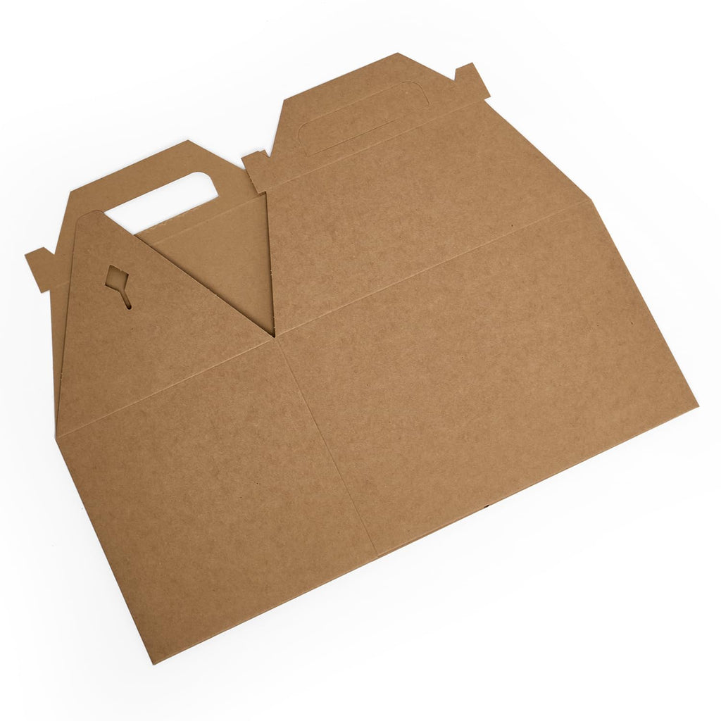 Paper Mart Large Gable Boxes, Pack of 100 White Gable Boxes, 8 x 4 7/8 x 5 1/4 Inches, Food Packaging for Wedding Favors or Gifts
