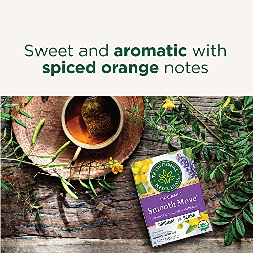Traditional Medicinals Organic Smooth Move Laxative Tea, Chamomile, 16 Bags
