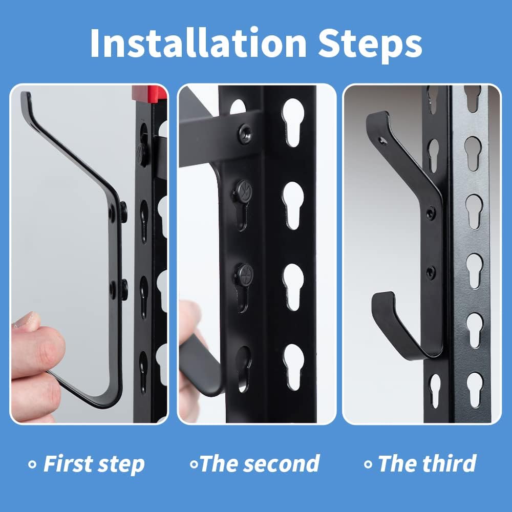 Ultrawall Shelving Hooks - 5 Pack Keyhole Utility Hooks for Organizing Clothes, Hats & Tools