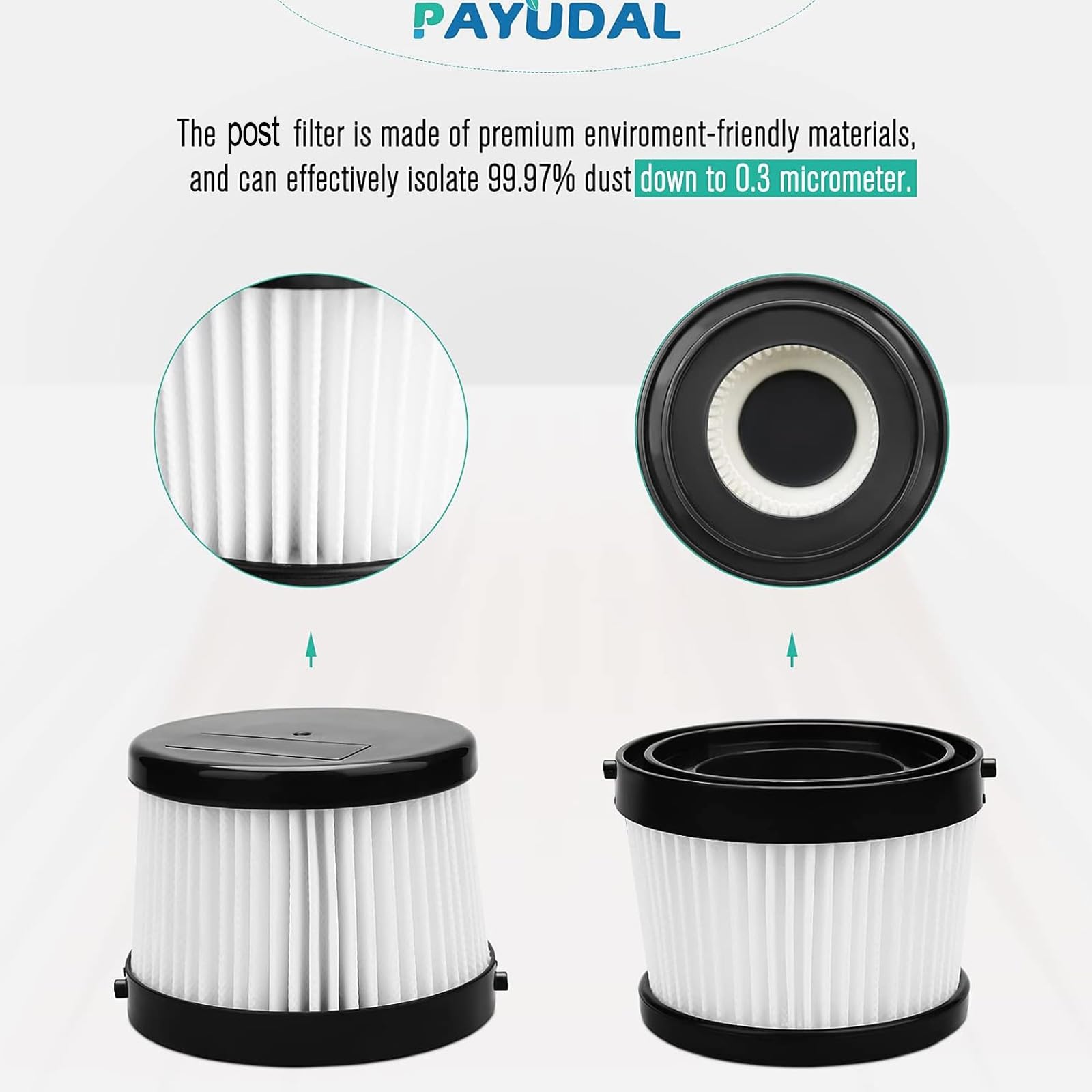4 Packs DCV501HB DCV5011H Replacement HEPA Filter Compatible With DEWALT 20V Vacuum Cordless Handheld Vacuum. Fit For DCV501HB DCV5011H Filter. 10 Pack Foam Sleeve Filters. Washable And Reusable Kits.