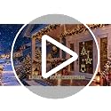 Rechargeable Christmas Window Lights with Bell Tree & Star Designs - Warm White, 3 Pack