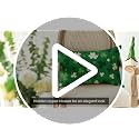 AVOIN colorlife 20x12 Inch St. Patrick's Day Clovers Throw Pillow Cover Shamrock Green Cushion Case for Sofa Couch