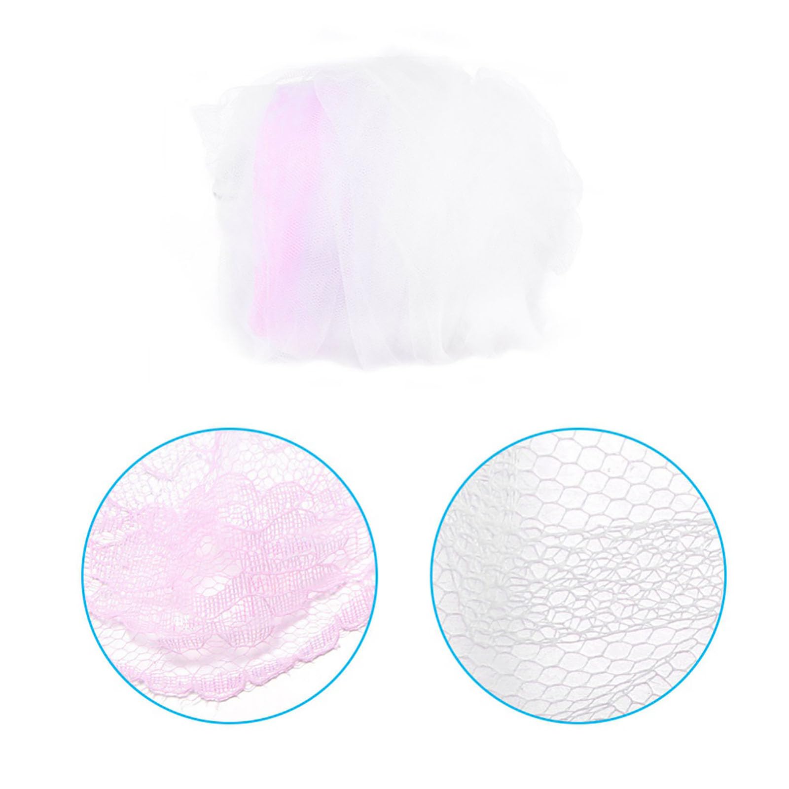 Vawolecy Universal Crib Floor Mosquito Net with Lace, Breathable Crib Netting Bed Curtains Canopy for Baby Kids, Toddler Bed Crib Dome Canopy Netting Without Stand
