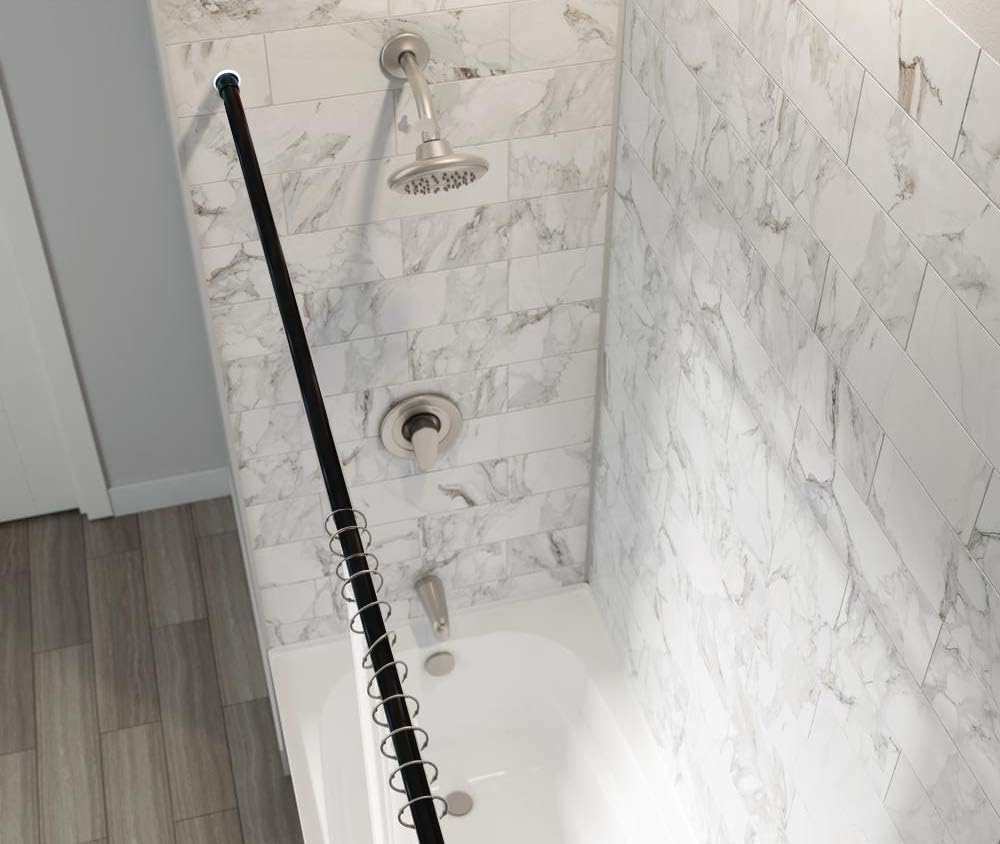 Vailge Premium Curtain Tension Rods - Adjustable 83-122 Inch No-Drill Room Divider Pole | Black