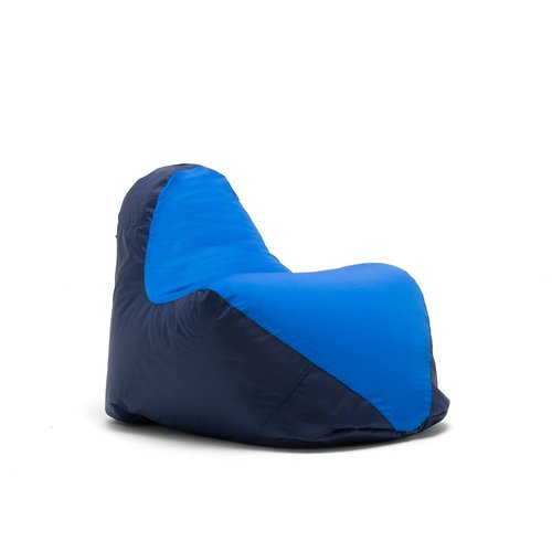 Big Joe Warp Bean Bag Chair, Blue/Navy Spandex and Smartmax, Durable Polyester Nylon Blend, 2.5 feet