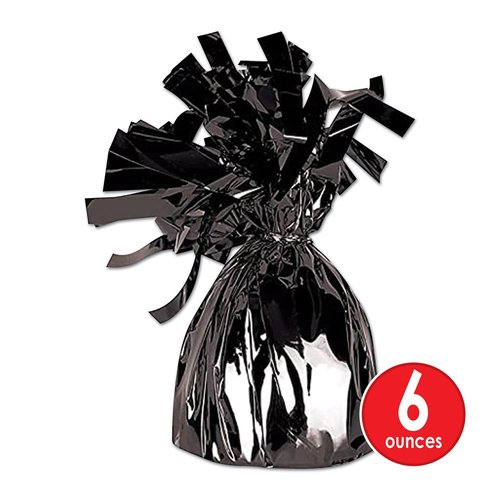 Beistle 50804-BK Metallic Wrapped Balloon Weights. Contains 1 Metallic Balloon Weights.