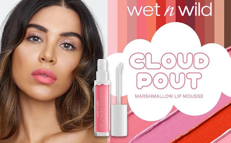wet n wild Cloud Pout Liquid Lipstick - Sugar-Holic Orange-Red Matte Lip Cream