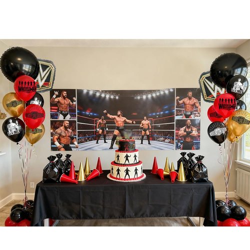 Wrestling Balloons Wrestling Birthday Decorations Wrestling Boxing Match Party Supplies Boxing Theme Favors Balloon-17pcs