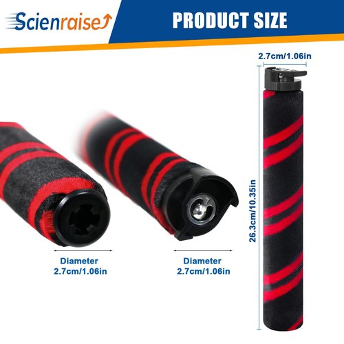 Scienraise Soft Roller Brush Replacement for Shark Stratos DuoClean AZ3000 AZ3002 Rotator Pet Pro LA555 LA700 LA702 Pet Performance Plus UV900 Part 1539FC3000(Not Fit HZ3002)