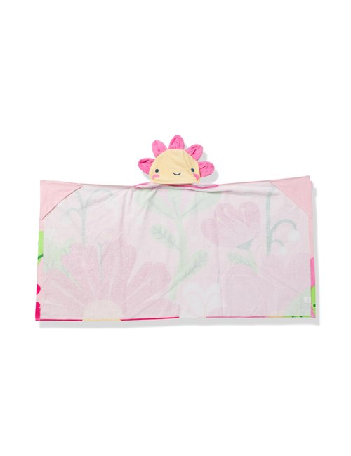 Stephen Joseph, Kids Hooded Bath Beach Towel, Girls and Boys Towel, Swim Pool Cover Up Super Absorbent Cute Characters, Flower