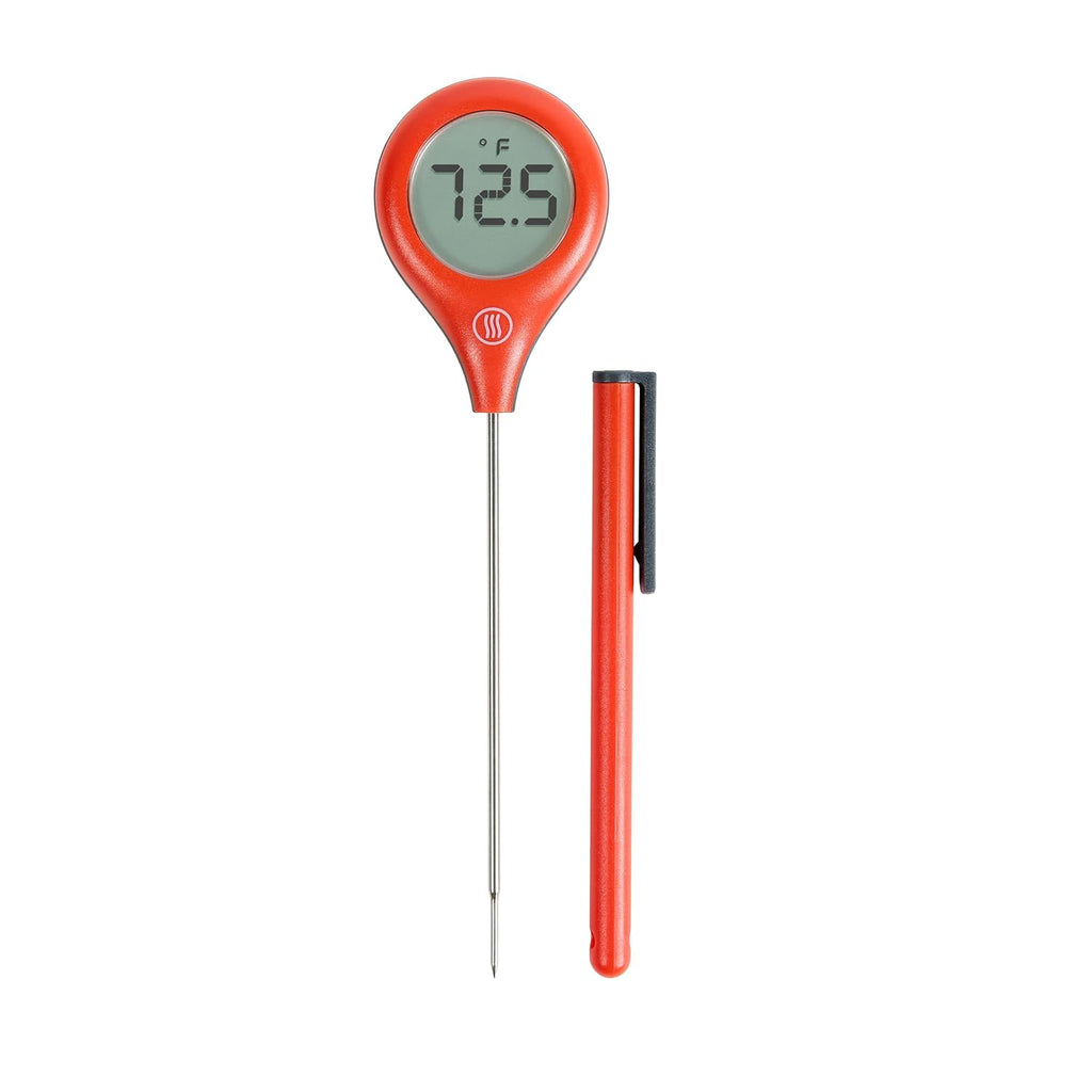 ThermoWorks ThermoPop 2 Instant Read Thermometer - Best Value in Cayenne Pepper Red