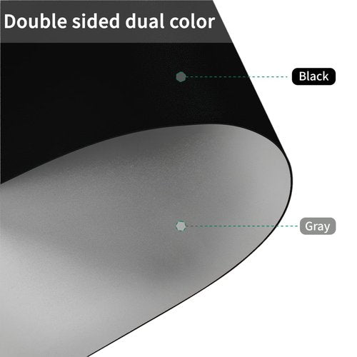Zinkooat Leather Table Cover,1.8mm Thick,42x96 Inch Table Protector,Table Protector for Dining Room Table,Dining Table Cover,Table Cover Protector.(Black+Gray,42x96)