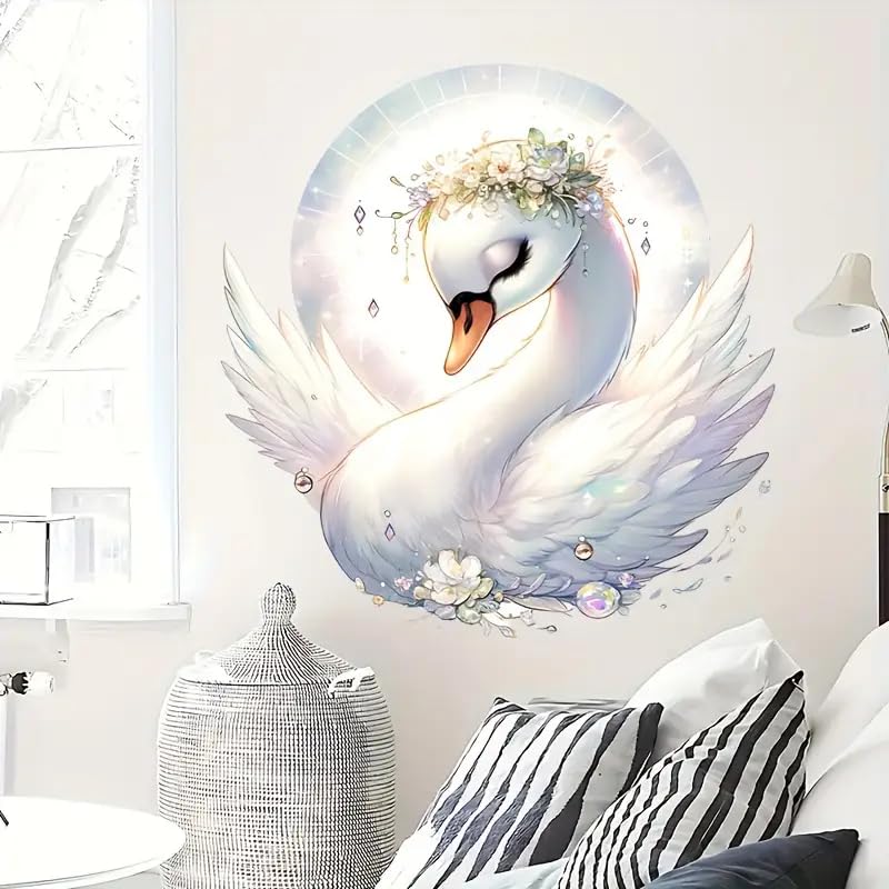 Floral Toilet Seat Sticker Decal - Waterproof Bathroom Decor