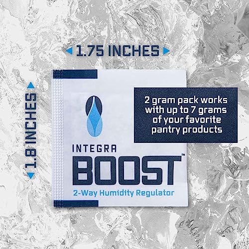 Integra Boost 55% RH Two-Way Humidity Control Pack - 2g for Food & Herbs (6 Pack)