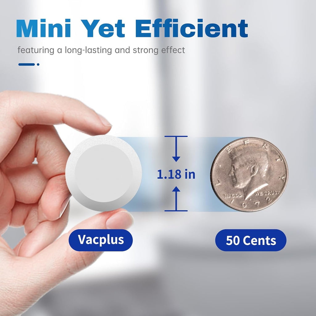 Vacplus Toilet Bowl Cleaner Tablets - 20 Pack | Automatic Bleach Cleaners for Deodorizing & Descaling