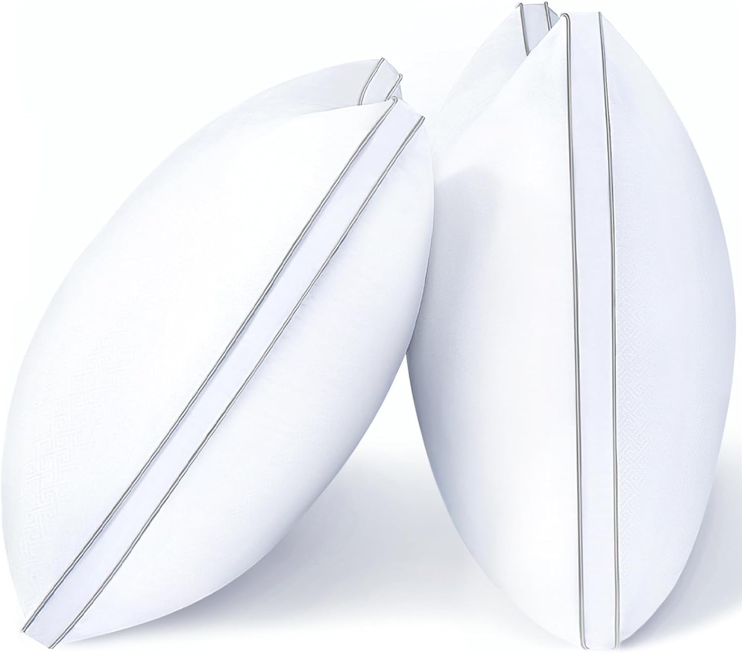 Viewstar Queen Size Pillows Set of 2 - Hotel Quality Down Alternative Gusseted Design for All Sleepers | White