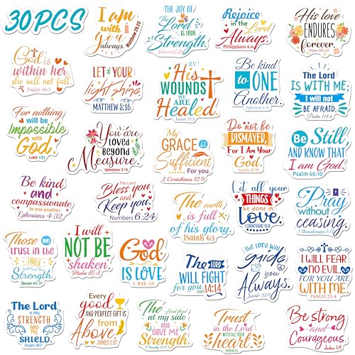 30 Inspirational Bible Verse Fridge Magnets - Motivational Magnetic Stickers