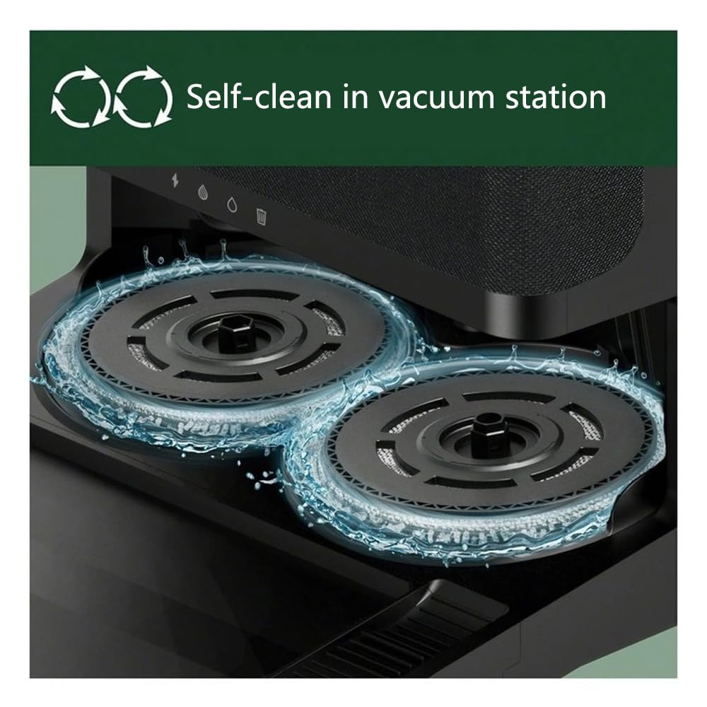 8 Pack Replacement Mop Pads Compatible with Irobot Roomba Plus 405＆505 Combo Robots,8 Pack Washable and Reusable Mop Refills (8 Pack)