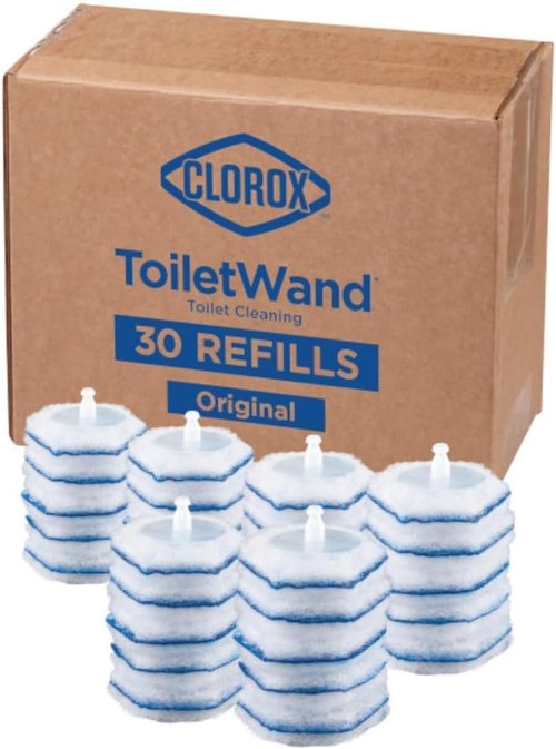 Clorox ToiletWand Disinfecting Refills - 30 Disposable Wand Heads for Easy Cleaning