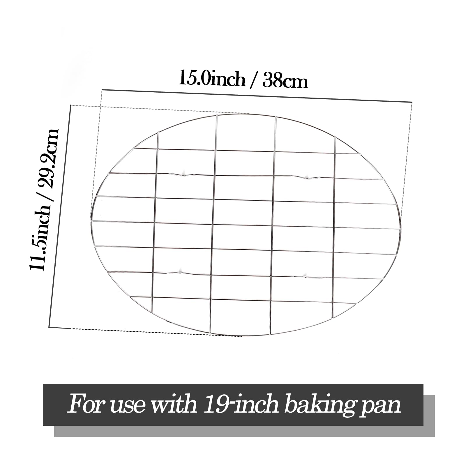 Enamel Roaster Pan With Lid and Rack Set 13"19"Granite Roasting Pans, Oval Large Turkey Baking Pan Suitable for Cooking 20lb Poultry and Beef High Temperature Resistance Oven Cookware